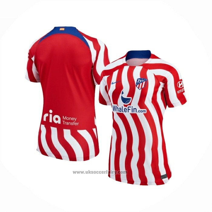 Atletico Madrid Home Shirt Womens 2022-2023